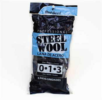 STEEL WOOL - MULTI GRADES - GRADES 0, 1, 3 - 80g - RED DEVIL