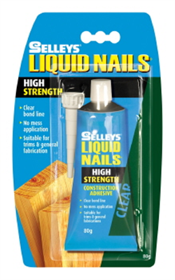 LIQUID NAILS - CLEAR - HIGH STRENGTH - 80gms