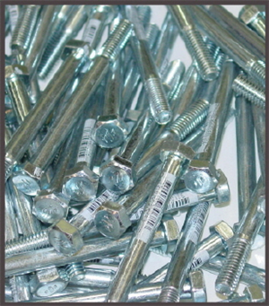 BOLT & NUT - HEX HEAD -  ZP - 5/16"X4"
