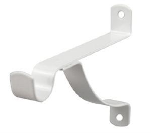 BRACKET  CURTAIN STAYED 100mm  WHITE   PK 2