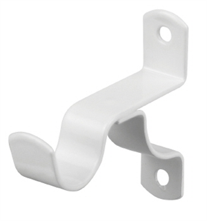 BRACKET CURTAIN STAYED 50mm WHITE PK2