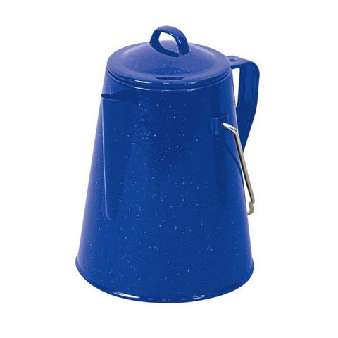 COFFEE POT - BLUE ENAMEL - CAMPFIRE