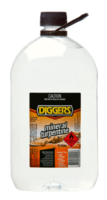 MINERAL TURPENTINE - 4 LITRES - DIGGERS