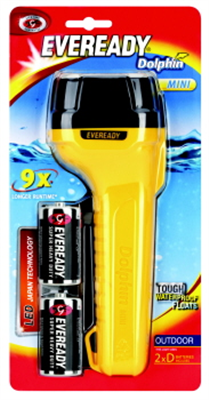 DOLPHIN TORCH MINI 2D LED  34 LUMENS