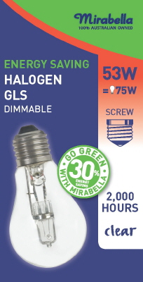 GLOBE - HALOGEN - ES - CLEAR - 53W - ENERGY SAVER