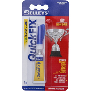 QUICKFIX GEL GLUE - NON DRIP - 3g - SELLEYS