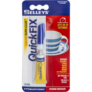 SUPA GLUE -  3ml - 10 SECOND  - SELLEYS
