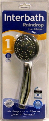 SHOWER - HANDSHOWER - RAINDROP - 65mm - CHROME