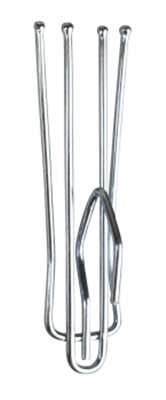 HOOKS - CURTAIN 4 PRONG - 38mm - Pkt 10