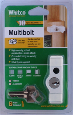 MULTIBOLT  WINDOW LOCK WHITE  Pk1