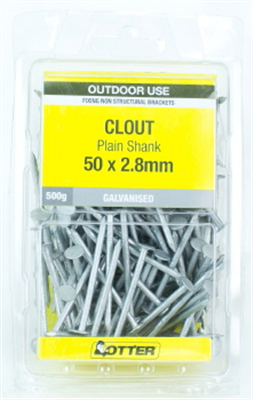 NAILS -  Clout Galv 50 x 2.8  - 500G