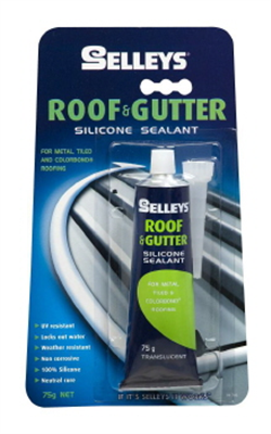 ROOF & GUTTER - SILICONE SEALANT 75g - SELLEYS