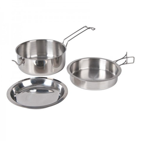 SCOUT'S COOKING SET - STAINLESS STEEL