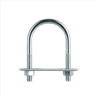 BOLT - U-BOLT - 32-44mm ZP WITH PLATE AND NUTS - 1 PACK