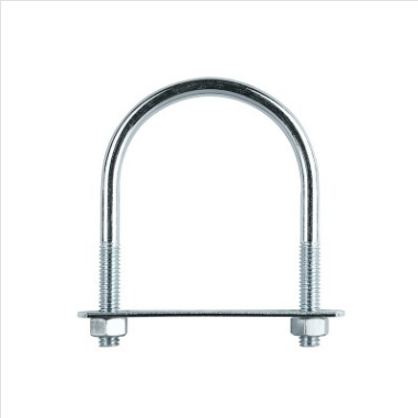 BOLT - U-BOLT - 51-64mm ZP WITH PLATE AND NUTS - 1 PACK