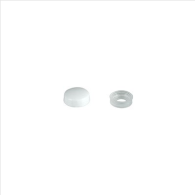 SCREW COVERS - SNAP CAPS - No:12 - FOR 10-12g SCREWS - WHITE - 100 PACK