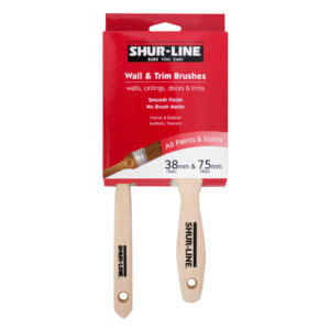 PAINT BRUSH SET - 2 PIECE -  38mm Trim  & 75mm Wall