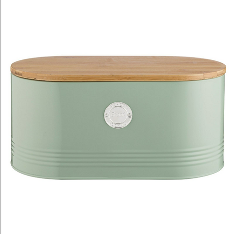 BREAD BIN - TYPHOON - SAGE - 18 X 34 X 15CM