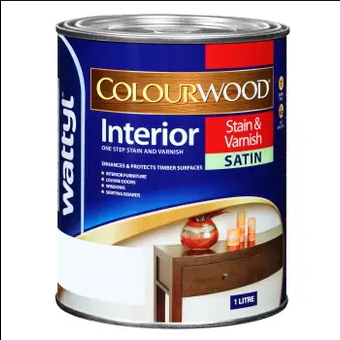 WENGE - COLOURWOOD STAIN & VARNISH - SATIN - 500mls - WATTYL