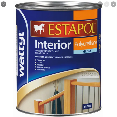 ESTAPOL INTERIOR POLYURETHANE - GLOSS - 4 Litres - WATTYL