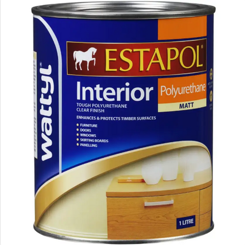 ESTAPOL INTERIOR POLYURETHANE - MATT - 1 Litre - WATTYL
