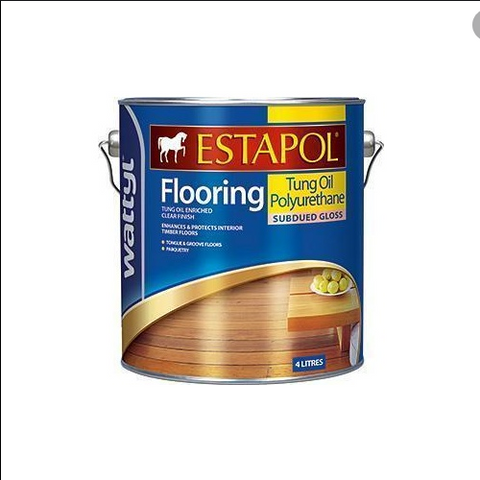 ESTAPOL - TUNG OIL   FLOORING -  POLYURETHANE - SUBDUED GLOSS - 1 Litre - WATTYL