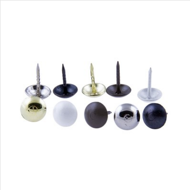 UPHOLSTERY PINS / NAILS - STANDARD PAN HEAD - WHITE - 25 PACK