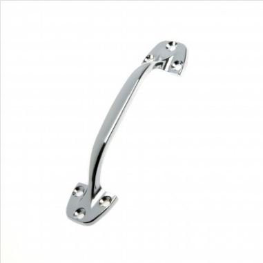 DOOR PULL - HEAVY DUTY - 150MM - CHROME PLATED - ROMAK