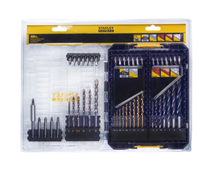 DRILL & DRIVER BIT SET  - MIXED   - 49 Pce   - STANLEY