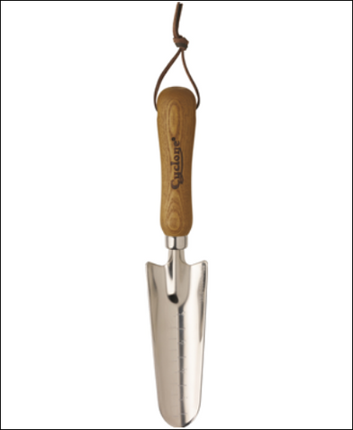 HAND GARDENING BULB TROWEL - 150mm - STAINLESS STEEL - CYCLONE - AUSTRALIAN MADE