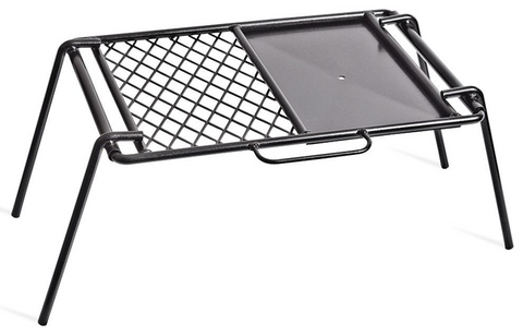 CAMP GRILL & HOT PLATE  - HEAVY DUTY - CAST IRON - 46x33 - CAMPFIRE