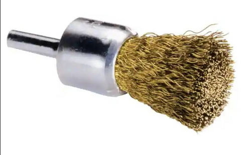 WIRE WHEEL BRUSH - 1/4" SHANK END BRUSH