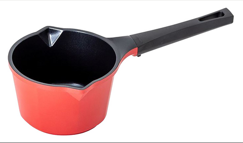 SAUCEPAN - MINI MILK PAN - 14cm- DIE CAST ALUMINIUM - RED - AVANTI