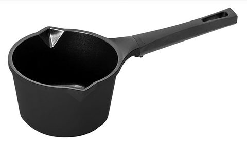 SAUCEPAN - MINI MILK PAN - 14cm- DIE CAST ALUMINIUM - BLACK - AVANTI