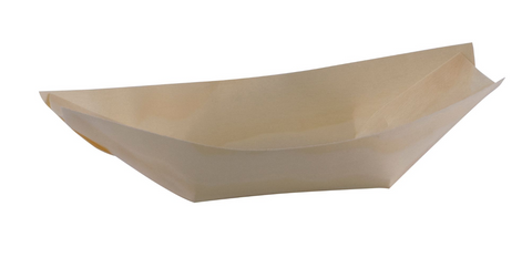 DISH - BOAT DISHES - SET OF 12 - BIODEGRADABLE, COMPOSTABLE - 18cm x 2.5cm -  AVANTI