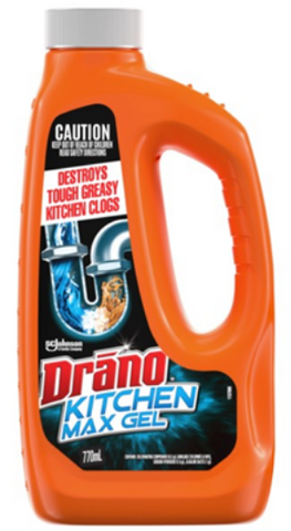 DRAIN CLEANER - DRANO MAX GEL KITCHEN - 770ml