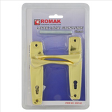LEVER LOCK SET - BRASS PLATED -  ROMAK