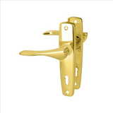 LEVER LOCK SET - BRASS PLATED -  ROMAK