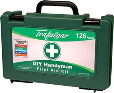 FIRST AID KIT - DO IT YOURSELF HANDYMAN - 126 PIECE - TRAFALGAR