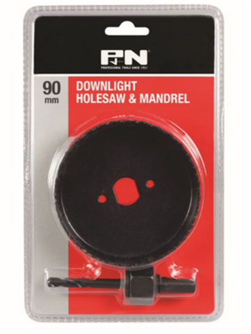 HOLESAW & MANDREL - 90mm - FOR DOWNLIGHT INSTALLATION - P & N