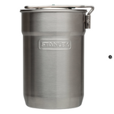 COOK SET - STANLEY ADVENTURE 2 CUP COOK SET- 0 .7 Litre - 3 PIECE -  STAINLESS STEEL -  STANLEY