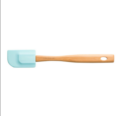 SPATULA - WOODEN HANDLE - MEDIUM - DUCK EGG BLUE  - CHASSEUR