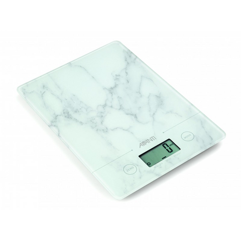 DIGITAL SCALES - COMPACT KITCHEN SCALES  5KG/1G - MARBLE - AVANTI