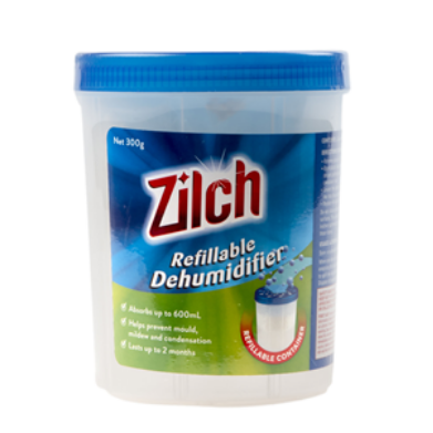 DEHUMIDIER -  REFILLABLE MOISTURE ABSORBER - 300gms - ZILCH