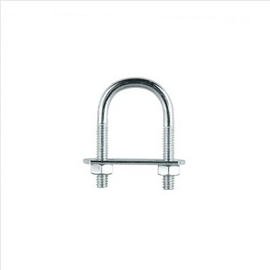 BOLT - U-BOLT - 19-28mm ZP WITH PLATE AND NUTS - SINGLE PACK