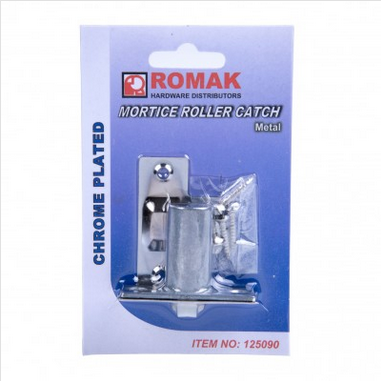 CATCH - MORTICE ROLLER CATCH  - ZP - METAL - ROMAK