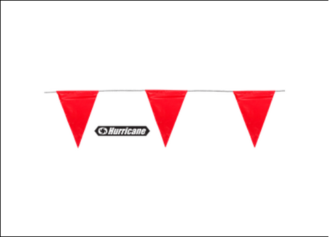 FLAG - BUNTING HI VIS FLAG - ORANGE - 30 Metres