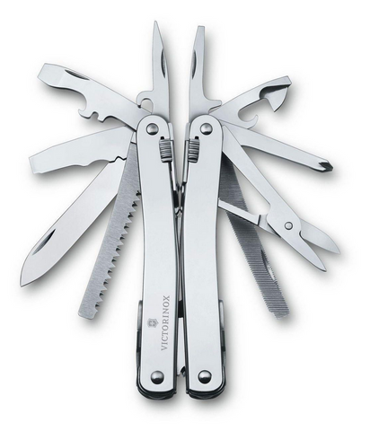 SwissTool SPIRIT X PLUS - WITH  BIT WRENCH SET - and  Leather Sheath - VICTORINOX