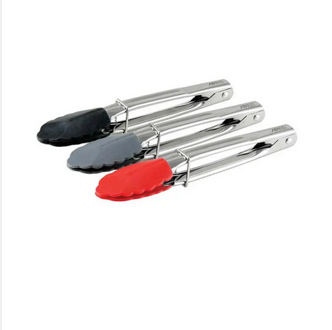 TONGS -  MINI SILICONE TIPPED TONGS - AVANTI