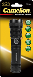 TORCH  - RECHARGEABLE BY USB - 1200 LUMENS - INCL 18650 LI-ION BATTERY